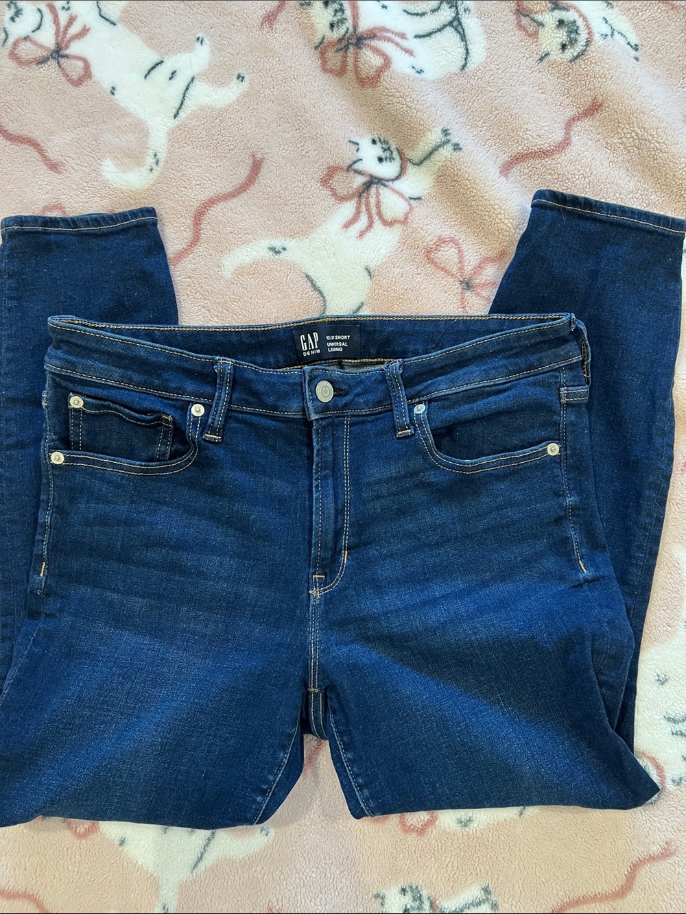 GAP Women's Dark Blue Universal Leggings Jeans
